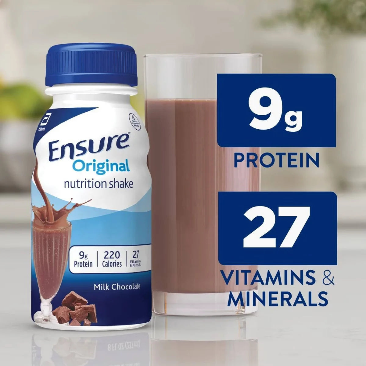 Ensure Original Nutrition Shake Milk Chocolate Non-Caffeinated - 16ct/128 fl oz