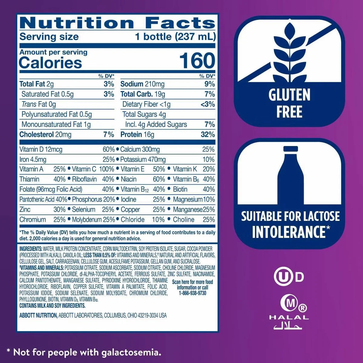Ensure High Protein Nutrition Shake Milk Chocolate Flavor for Daily Nutrition Support, 8 fl oz, 6 Count Secondary image