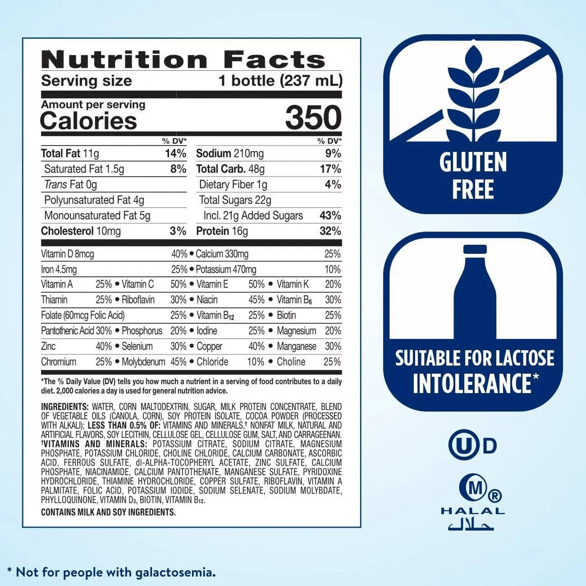 Ensure Plus Nutrition Shake Milk Chocolate Non-Caffeinated - 6 ct/48 fl oz