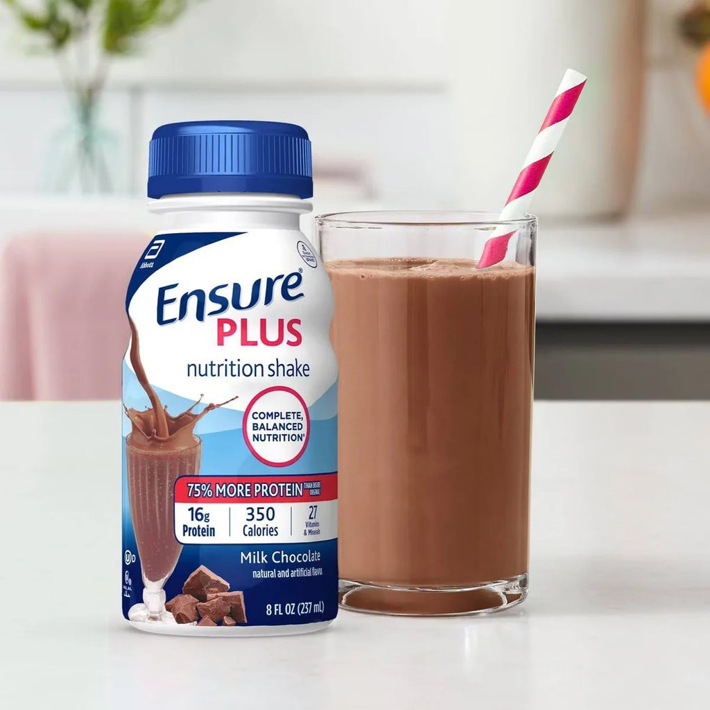 Ensure Plus Nutrition Shake Milk Chocolate Non-Caffeinated - 6 ct/48 fl oz