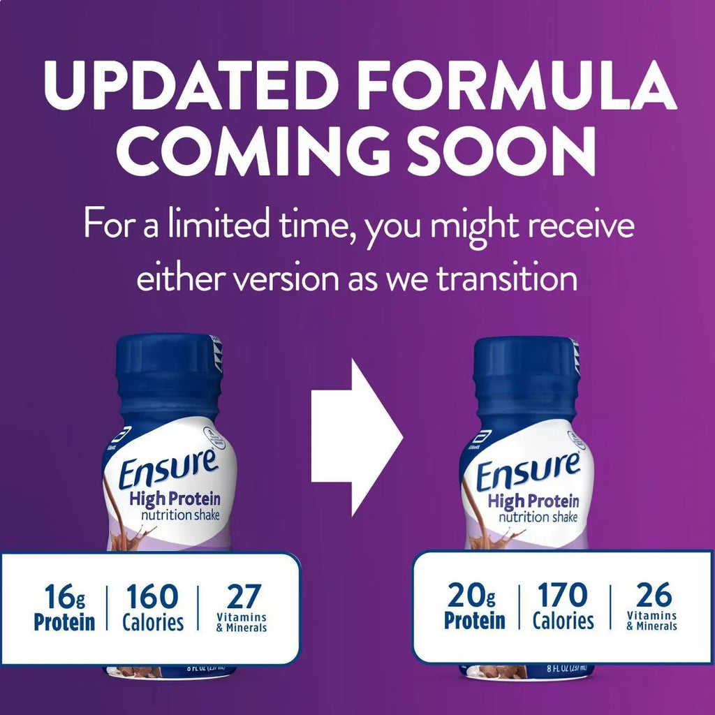 Ensure High Protein Nutritional Shakes Milk Chocolate Non-Caffeinated - 24pk/192 fl oz