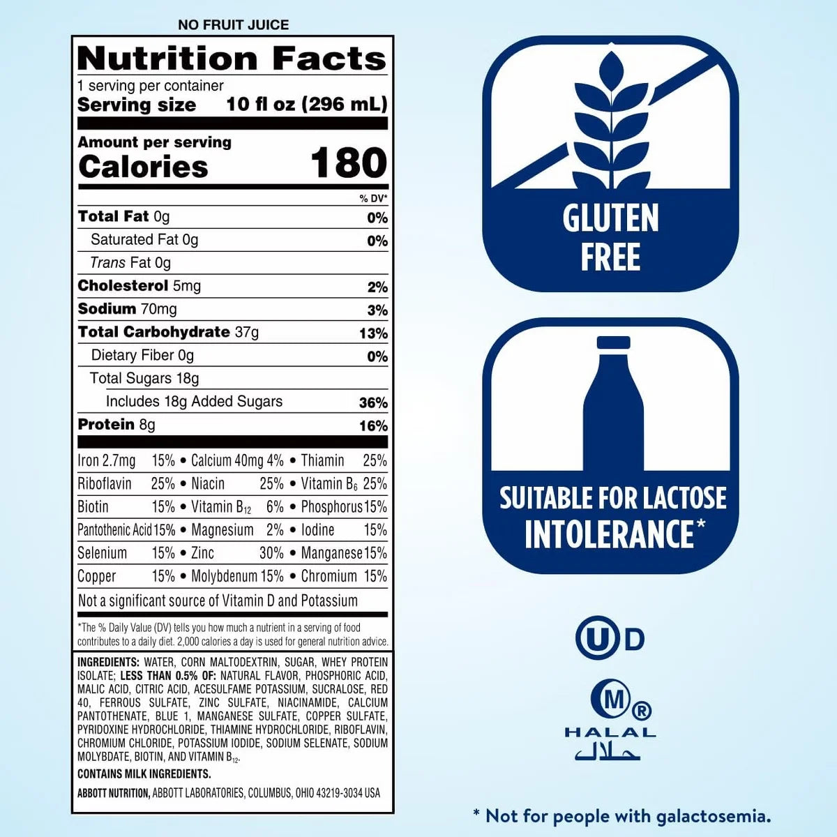 Ensure Liquid Clear Nutrition Drink, Blueberry Pomegranate, 10 oz, Case of 12 Secondary image