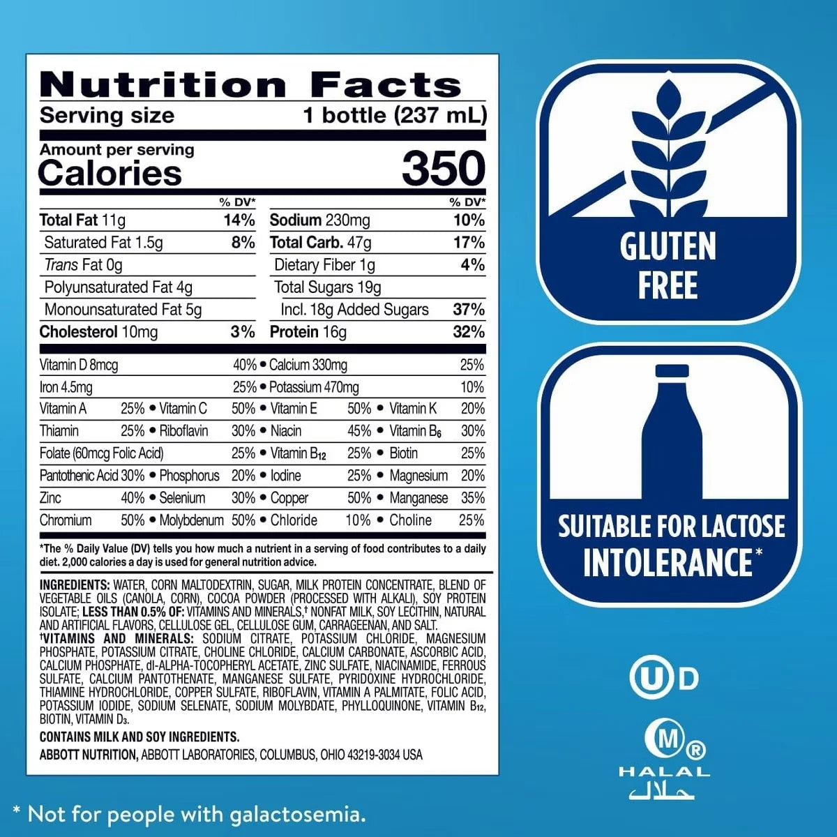 Ensure Plus Nutritional Shake, Dark Chocolate, 8 oz, Case of 24 Secondary image