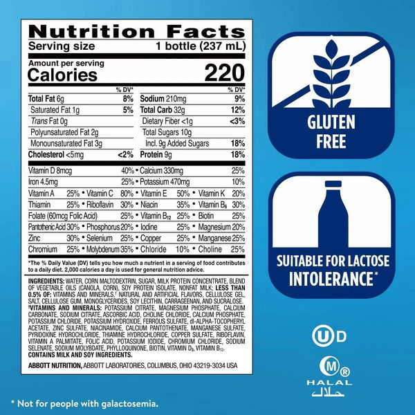 Ensure Original Nutrition Shake Vanilla Non-Caffeinated - 16ct/128 fl oz