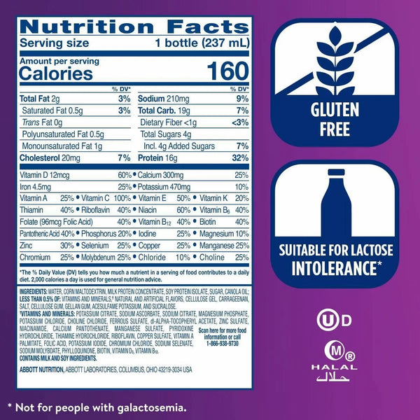 Ensure High Protein Nutritional Shakes Vanilla Non-Caffeinated- 24pk/192 fl oz
