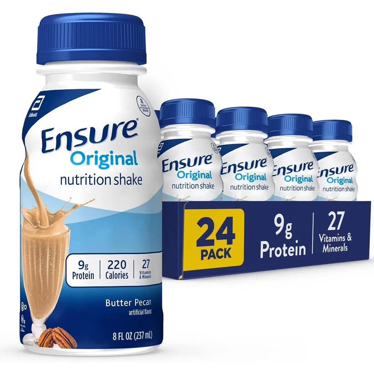 Ensure Original Nutrition Shake, Butter Pecan, 8 oz, Case of 24 Main image