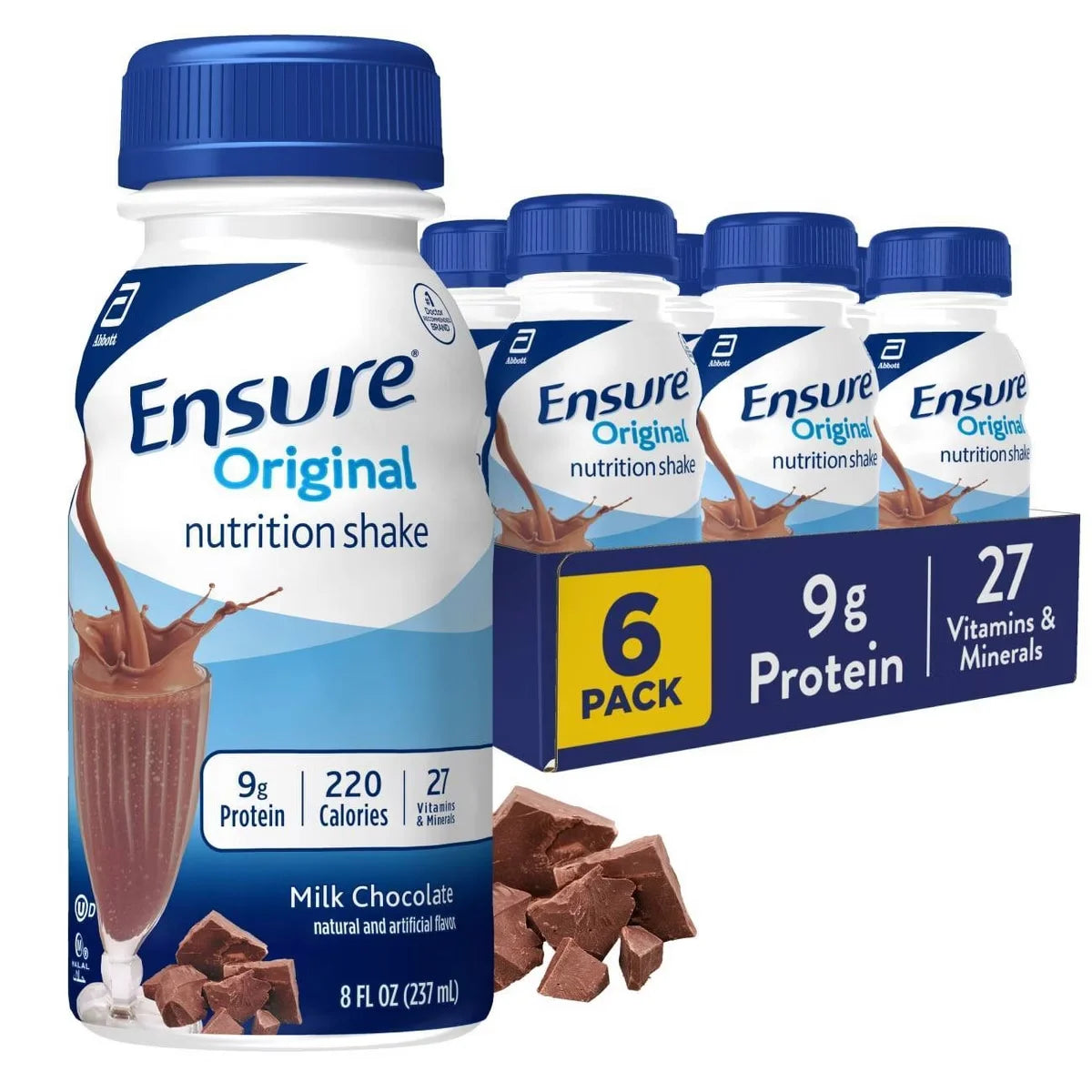 Ensure Nutrition Shake - Milk Chocolate - 6ct/48 fl oz Main image
