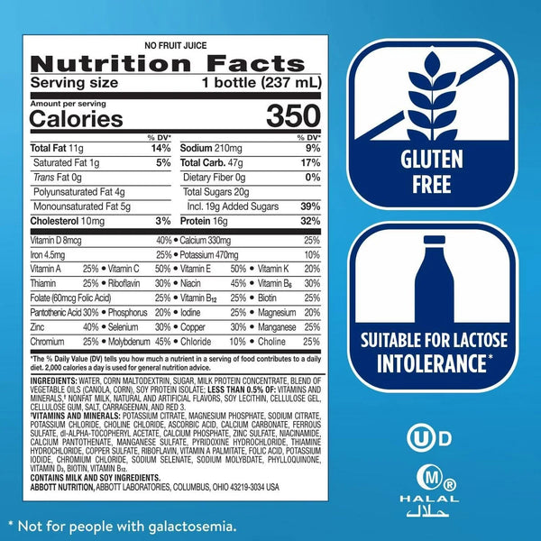 Ensure Plus Nutrition Shake Strawberry Non-Caffeinated - 8 fl oz/6pk