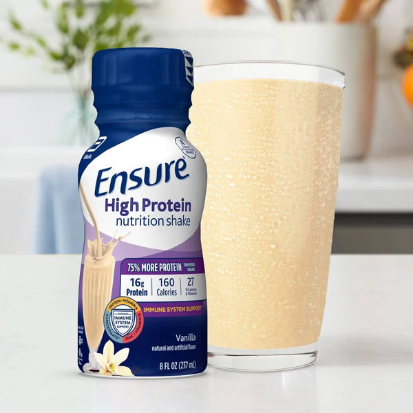 Ensure High Protein Nutritional Shakes Vanilla Non-Caffeinated- 24pk/192 fl oz