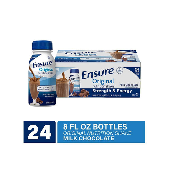 Ensure Original Nutrition Shake, Milk Chocolate, 8 oz, Case of 24