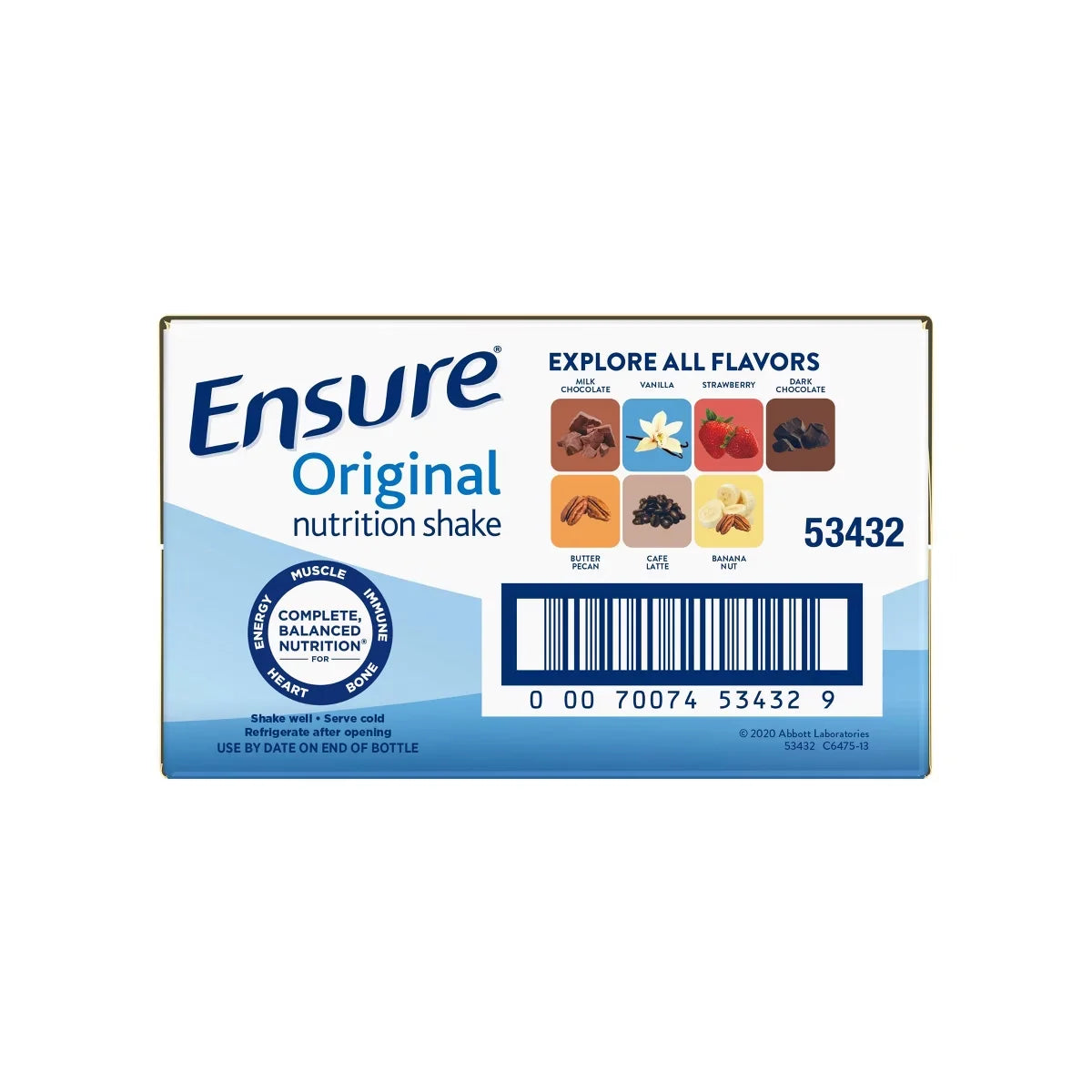 Ensure Original Nutrition Shake Vanilla Non-Caffeinated - 16ct/128 fl oz
