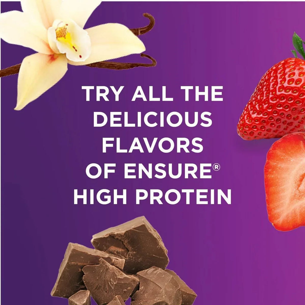 Ensure High Protein Nutrition Shake Milk Chocolate Flavor for Daily Nutrition Support, 8 fl oz, 6 Count