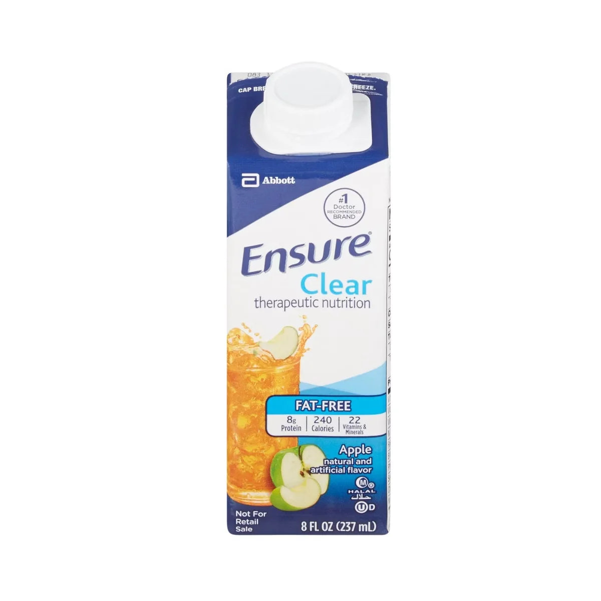 Ensure Clear Therapeutic Nutrition Liquid Carton Apple 8 Oz, CASE OF 24 Main image